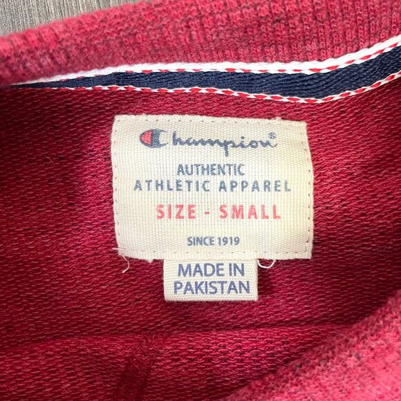 Champion Authentic Apparel Crewneck Sweatshirt for Men, Red, S - Picture 6 of 8